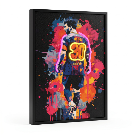 Glittering Glory - Messi Legend Neon Light Painting