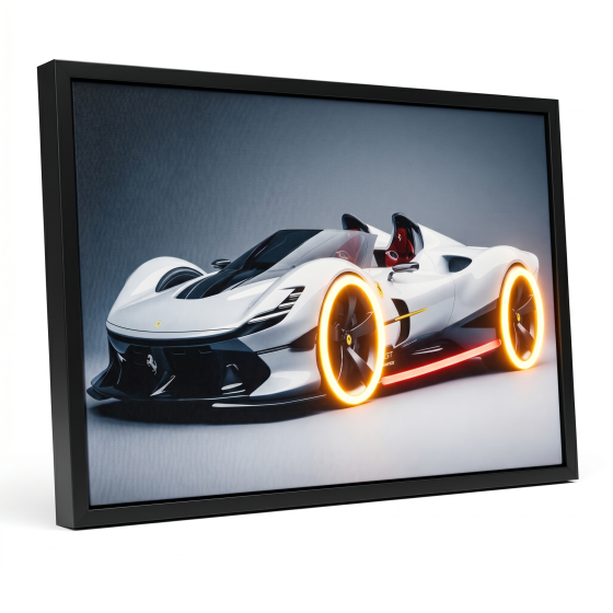 Platinum Racing Horse - Track Flowing Light Art Painting