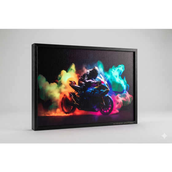 Cyber Motorcycle Neon Motorcycle LED Light Painting