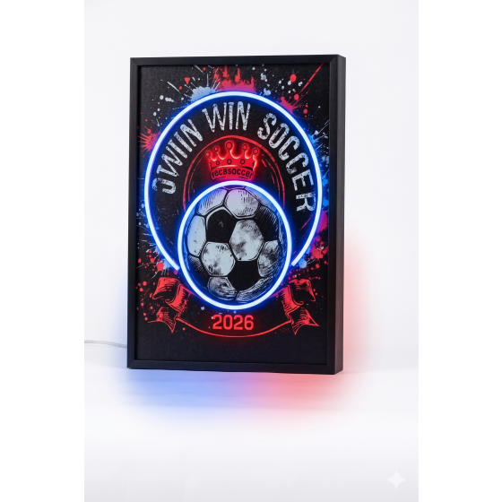 2026 Football Championship Neon Glowing Light Painting