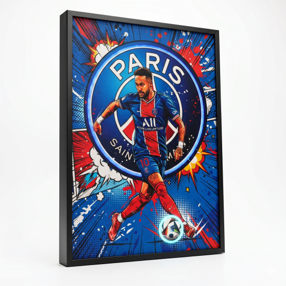Samba dancer - Neymar, PSG neon lights painting