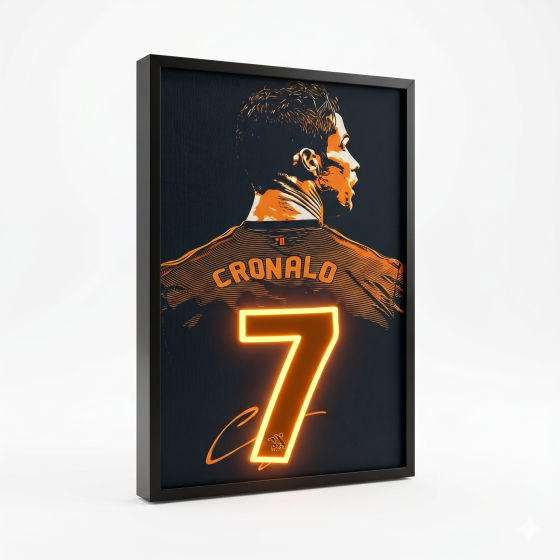 Orange Light Spirit - C Luo Memorial Neon Painting