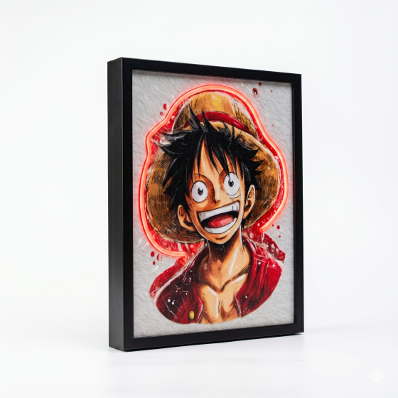 Red Flame Straw Hat - Roadfly's Dream Art Lantern Painting