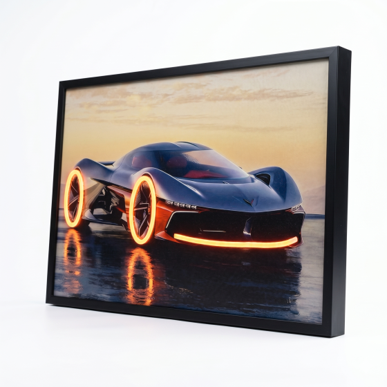 Sunset Glow・Future Concept Super Car Neon Light Painting
