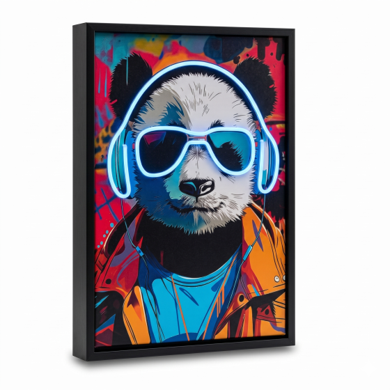 Neon Rhythm - Trending Sound Panda Art Light Painting